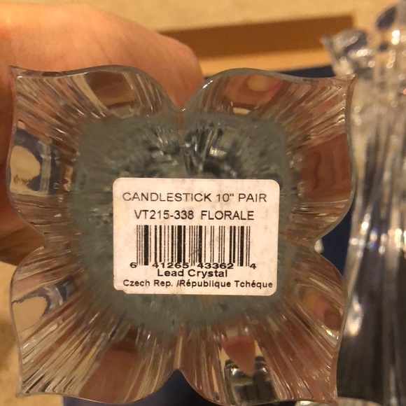 MIKASA Florale 10” Candlesticks - Picture 3 of 4